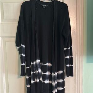 Vera Wang Black and White Cardigan Sweater